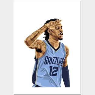 Ja Morant Celebration Posters and Art